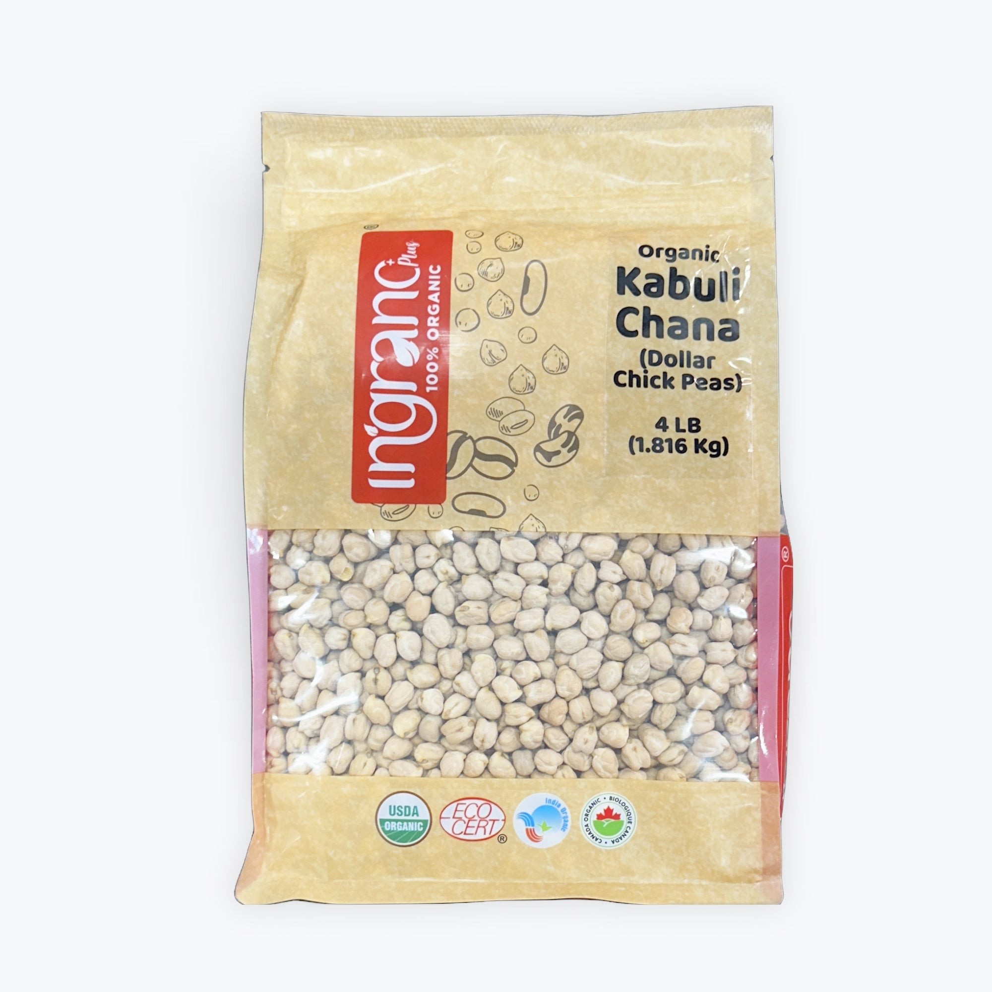INGRANO ORG KABULI CHANA 4 LBS
