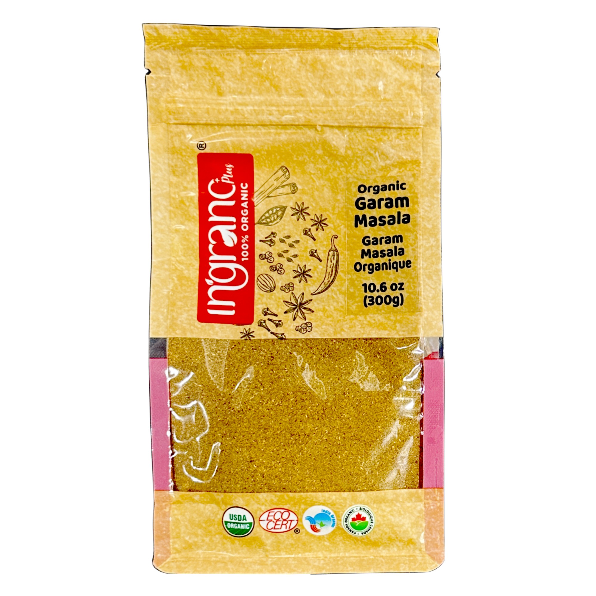 INGRANO ORG GARAM MASALA 300 GM