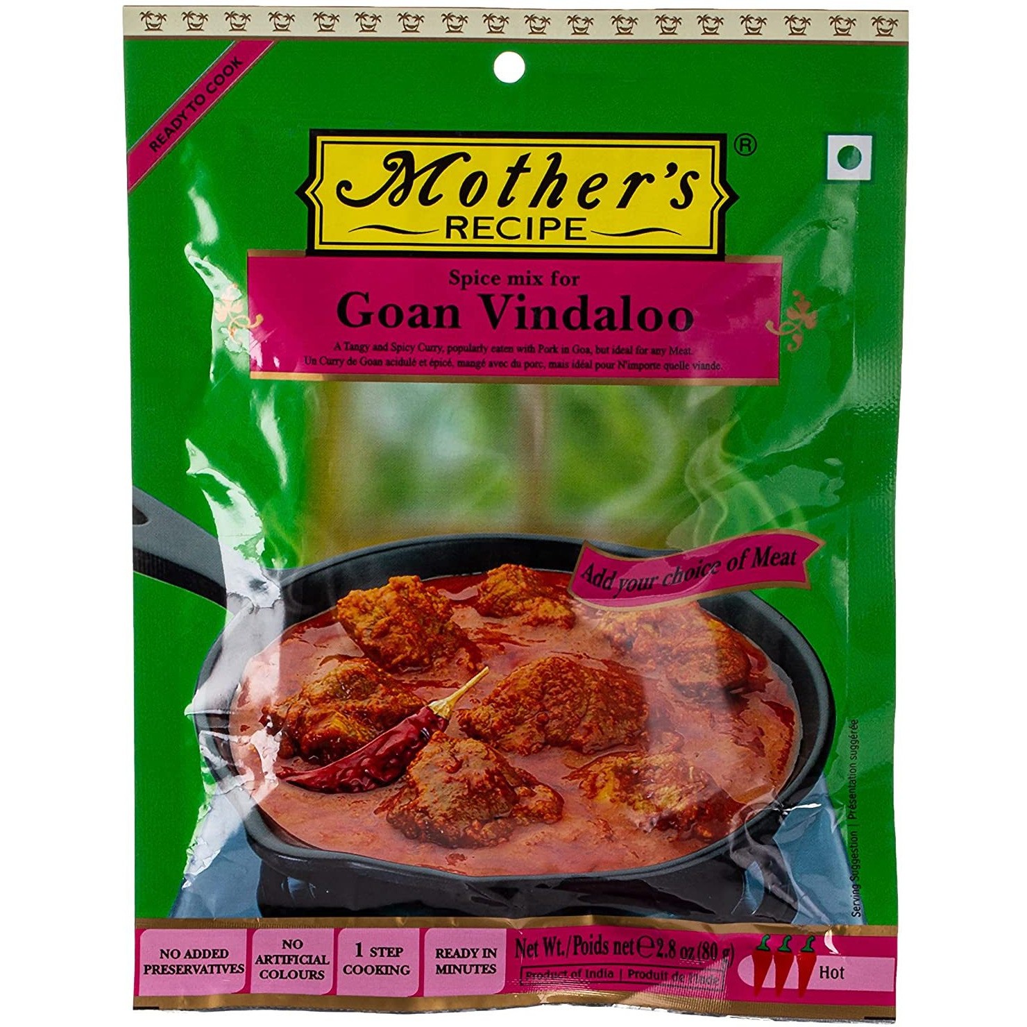 MOTHERS RECIPE GOAN VINDALLO MIX 80 GM