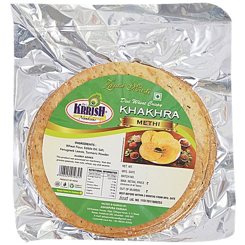 Krish Methi Msl Khakhra 0.5 LBS