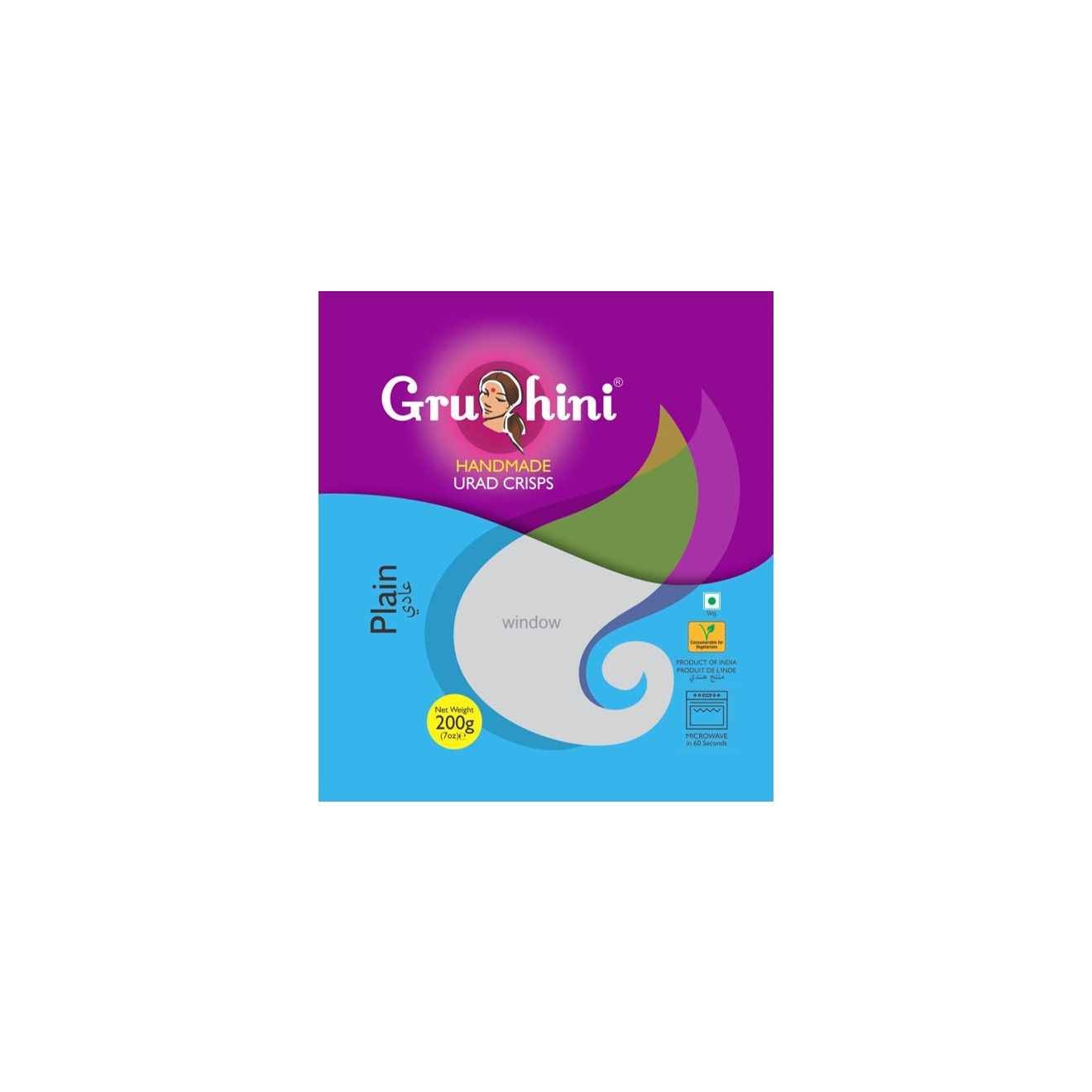 GRUHINI PLAIN PAPAD 200 GM