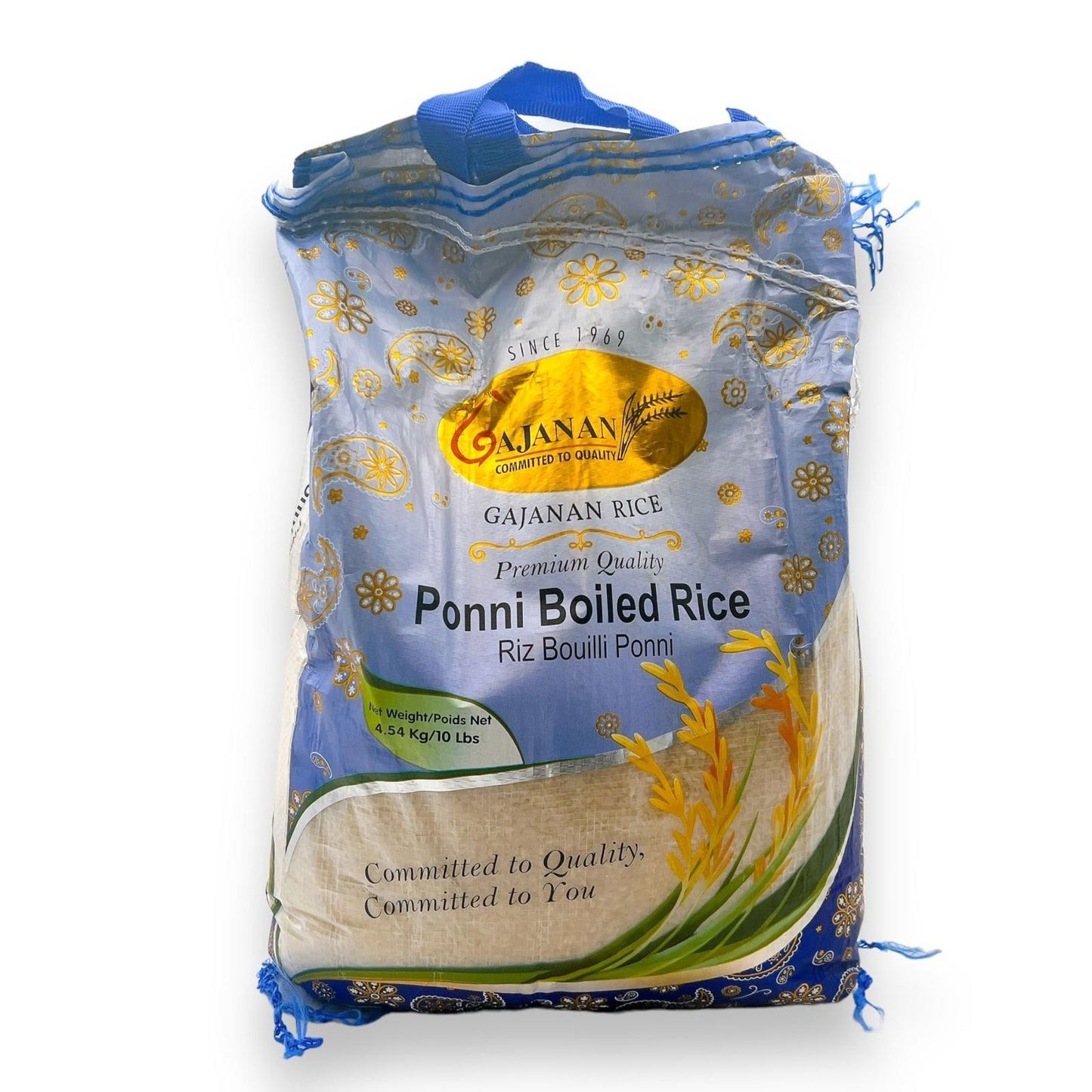 PONNI BOILED RICE GAJANAN 10 LBS