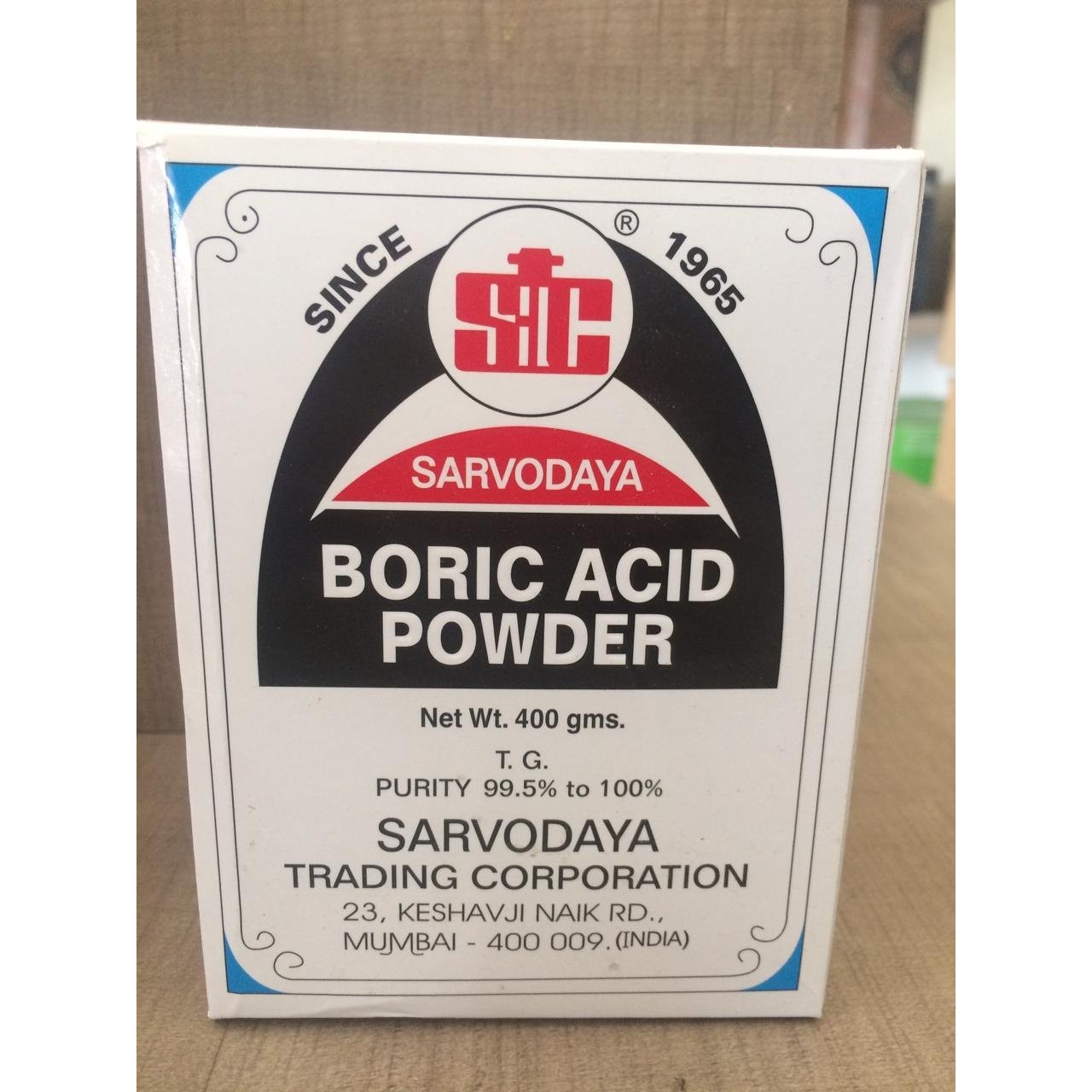 SARVODAYA BORIC ACID PO 1 COUNT