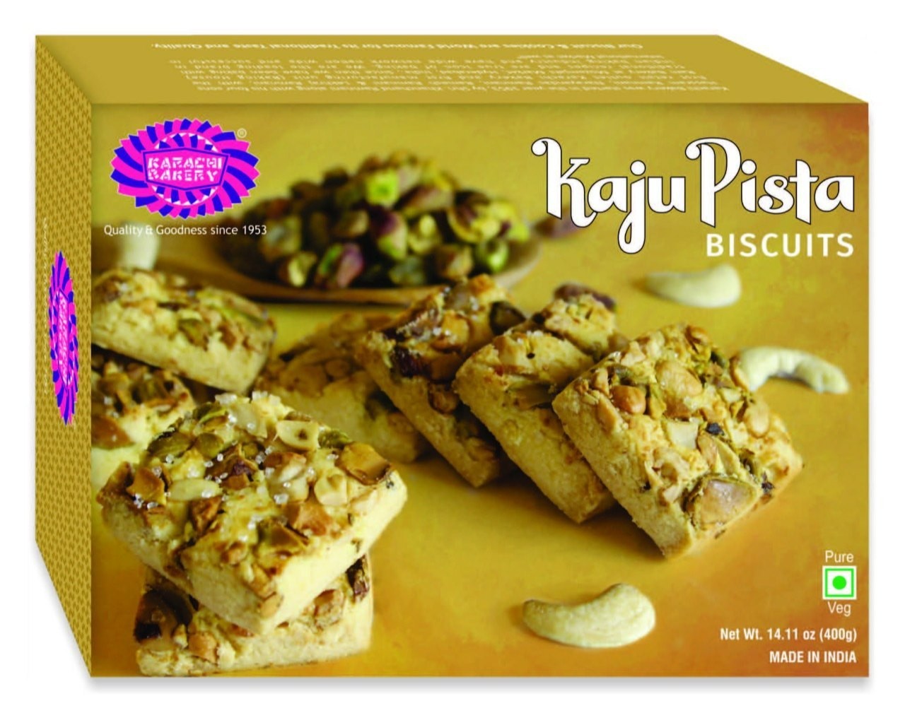 KARACHI BAKERY Karachi Cashew Pista 400 GM