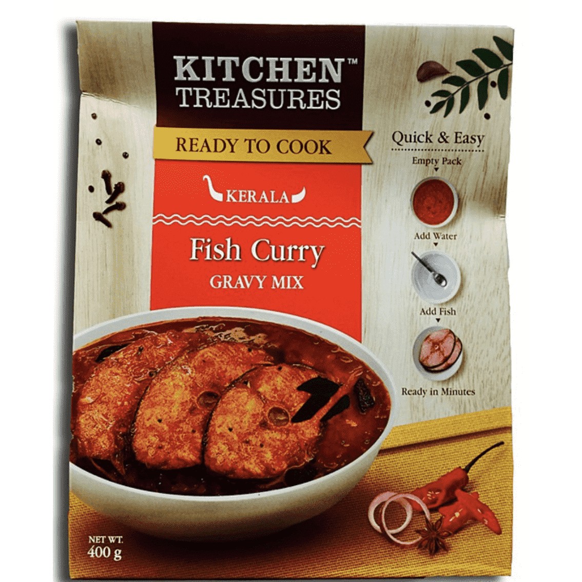 KITCHEN TREASURE FISH CURRY 400 GM