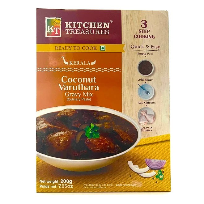 KITCHEN TREASURES COCONUT VARUTHARA 200 GM