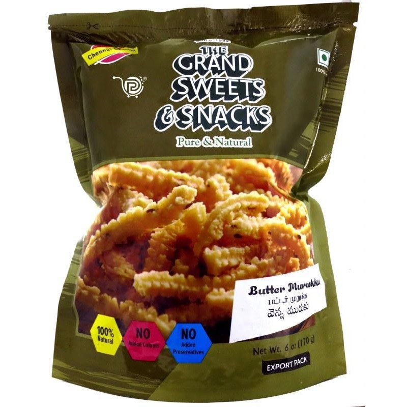 Grand Sweets Snack Butter Muruku 170 GM
