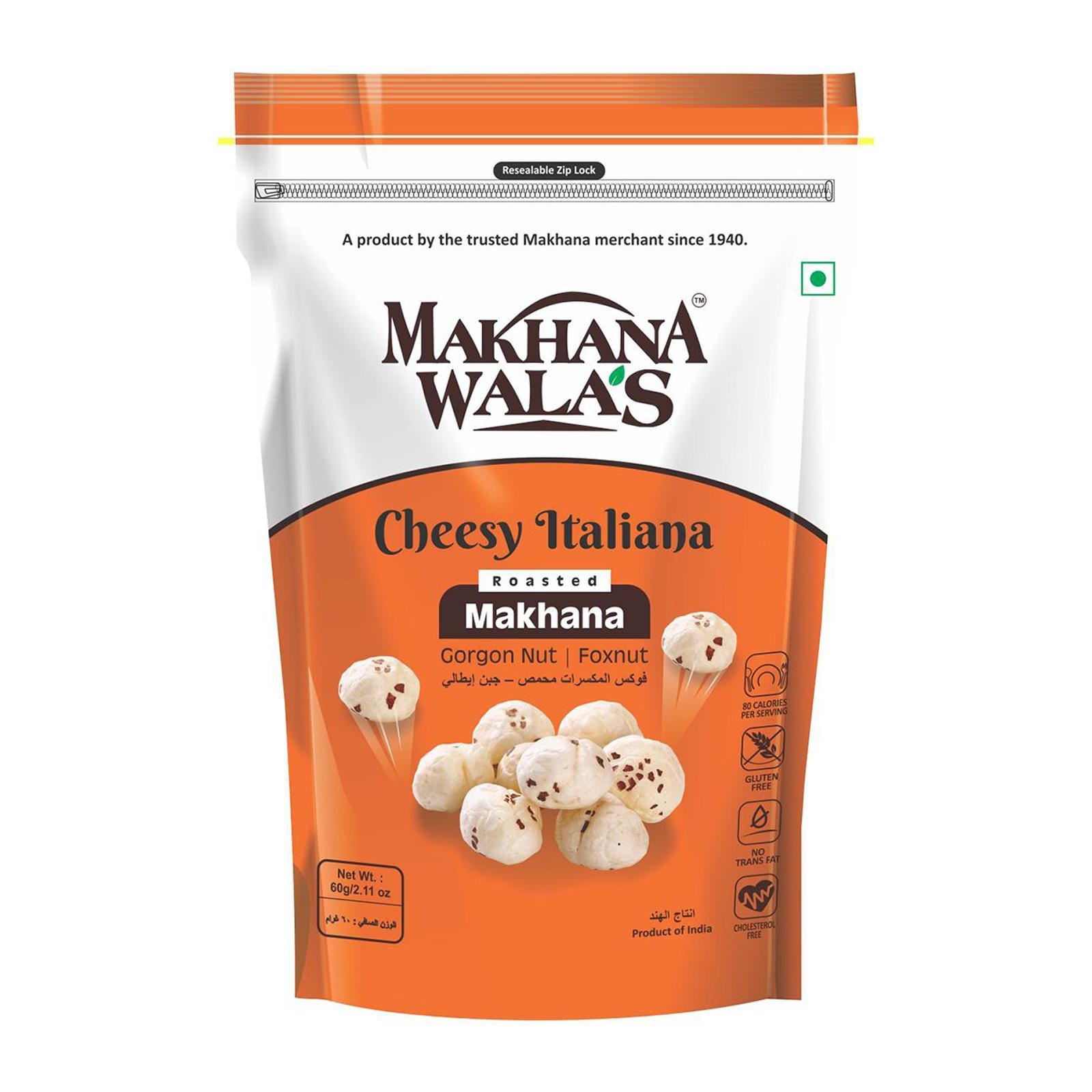 CHEESY ITALIANA MAKHANA MAKHANA WALA'S 60 GM