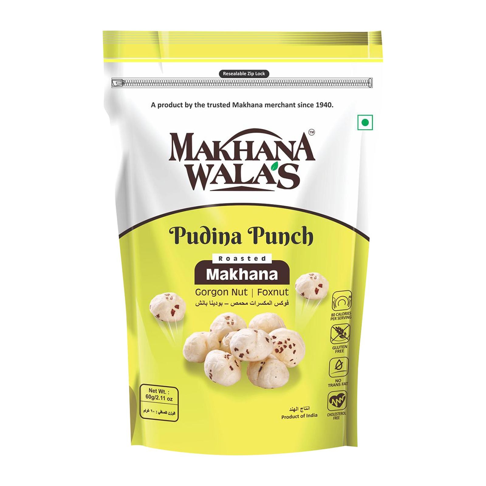 MAKHANA WALAS PUDINA PUNCH 60 GM