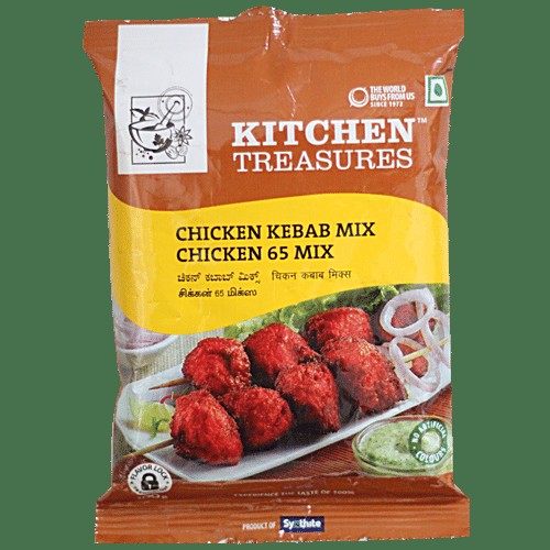KITCHEN TREASURES CHICKEN KEBAB 65 MIX 100 GM