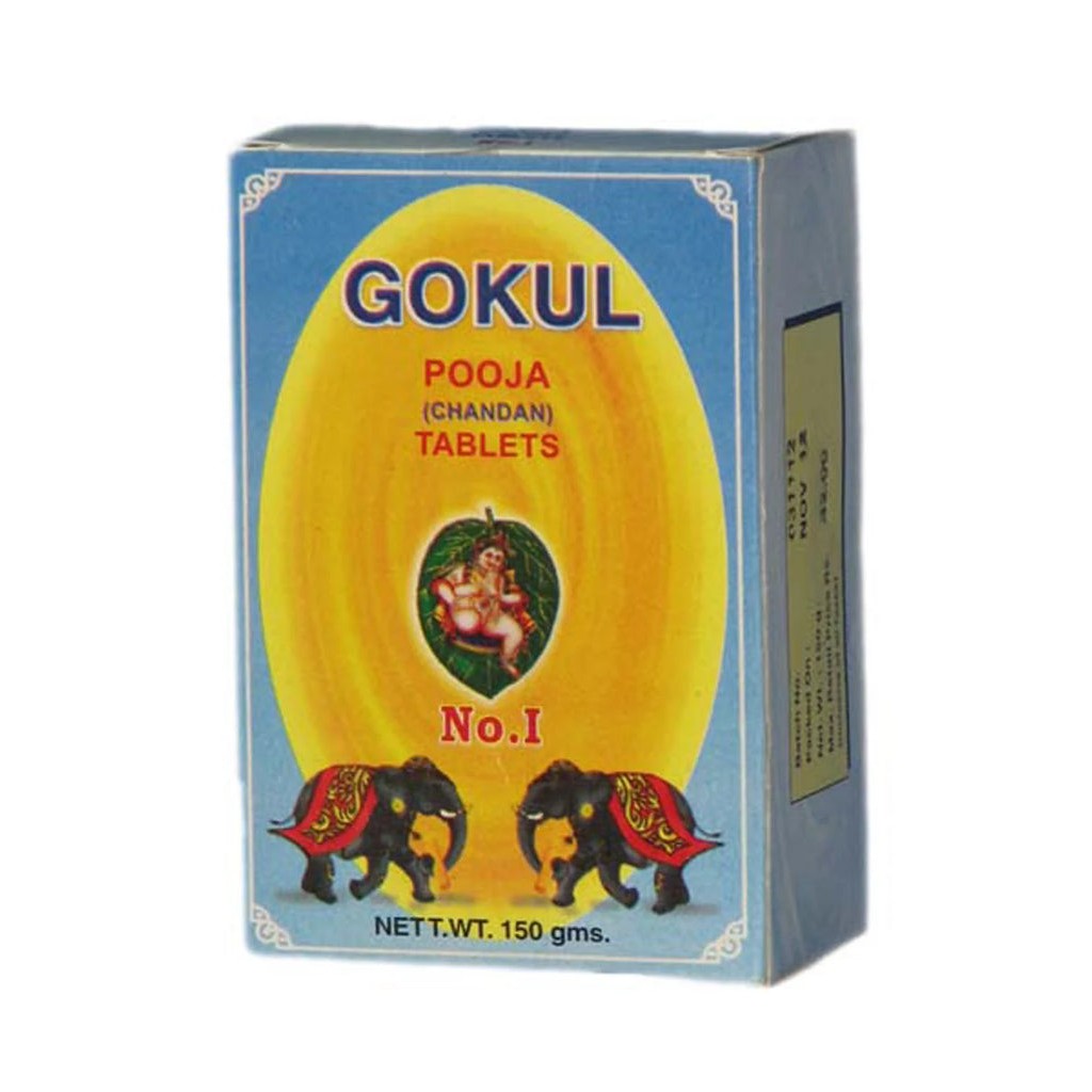 GOKUL POOJA CHANDAN TABLET 150 GM