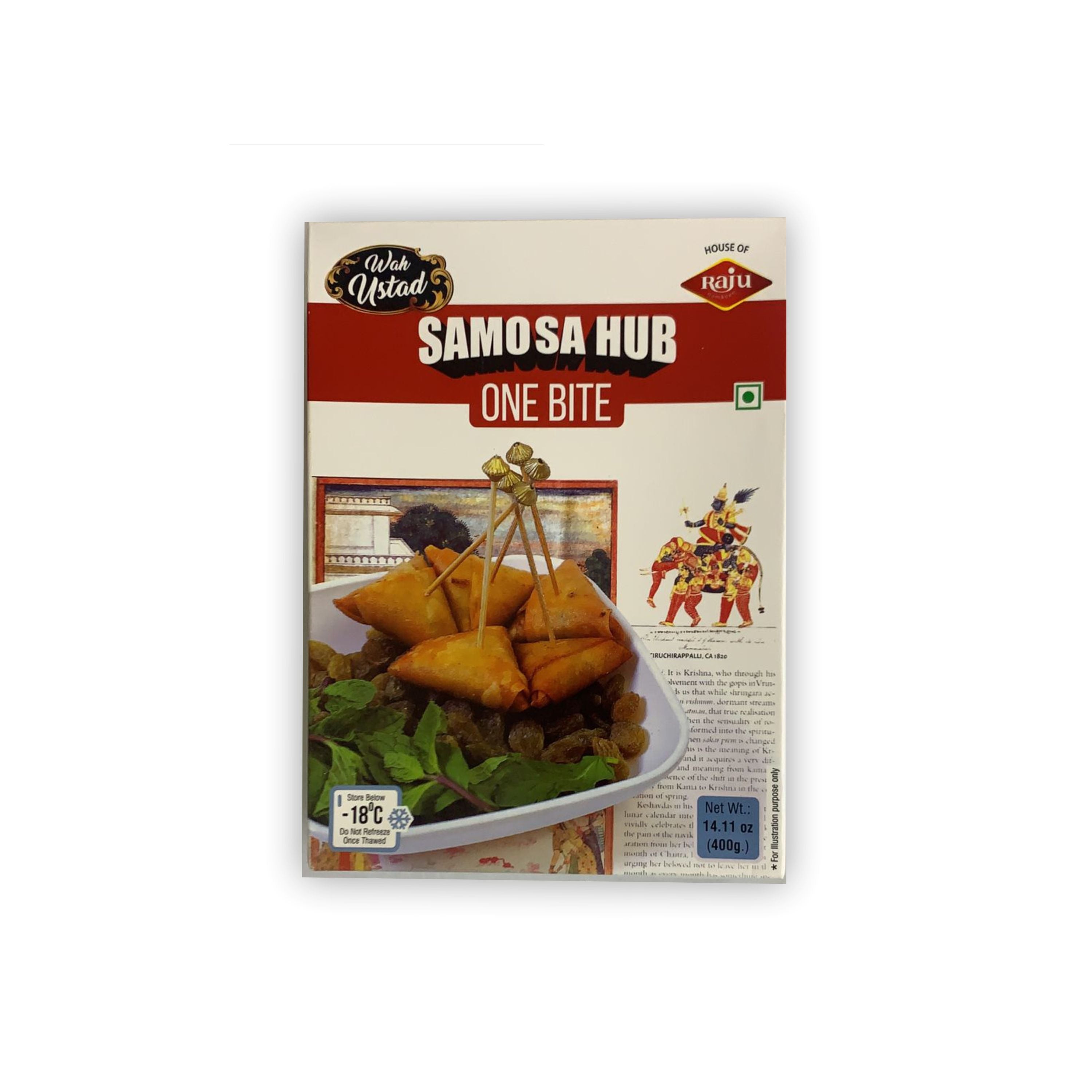 ONE BITE SAMOSA   RAJU 400 GM