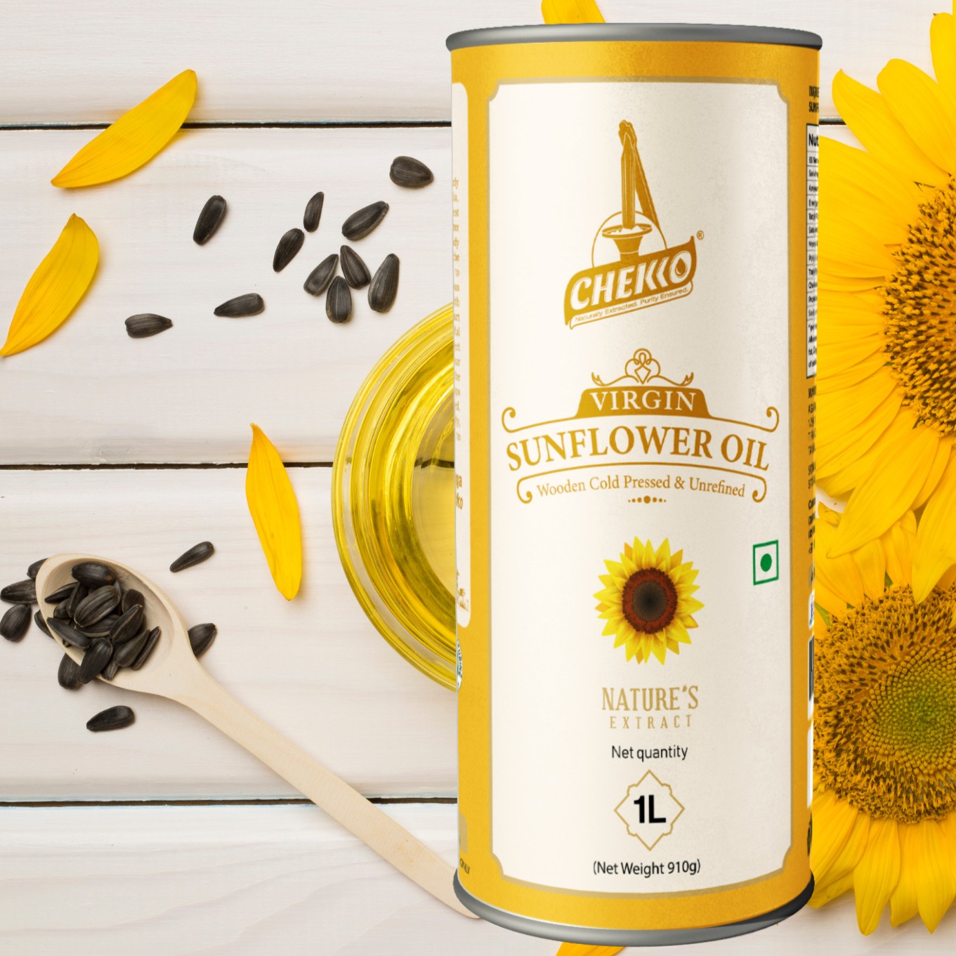 CHEKKO SUNFLO COLD PRES OIL 1 LTR