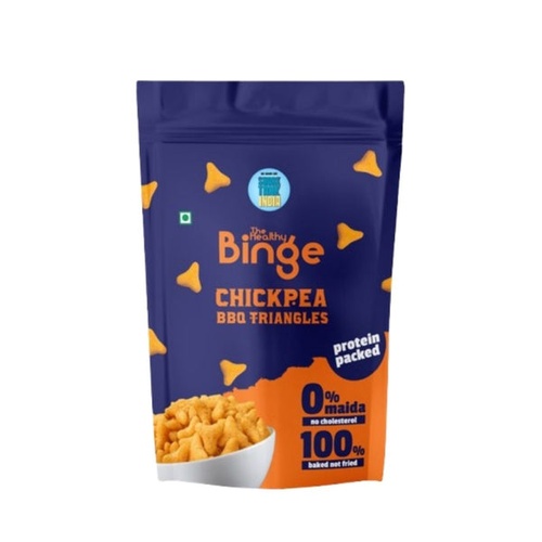 CHICKPEA BBQ TRIANGLES BINGE 60 GM