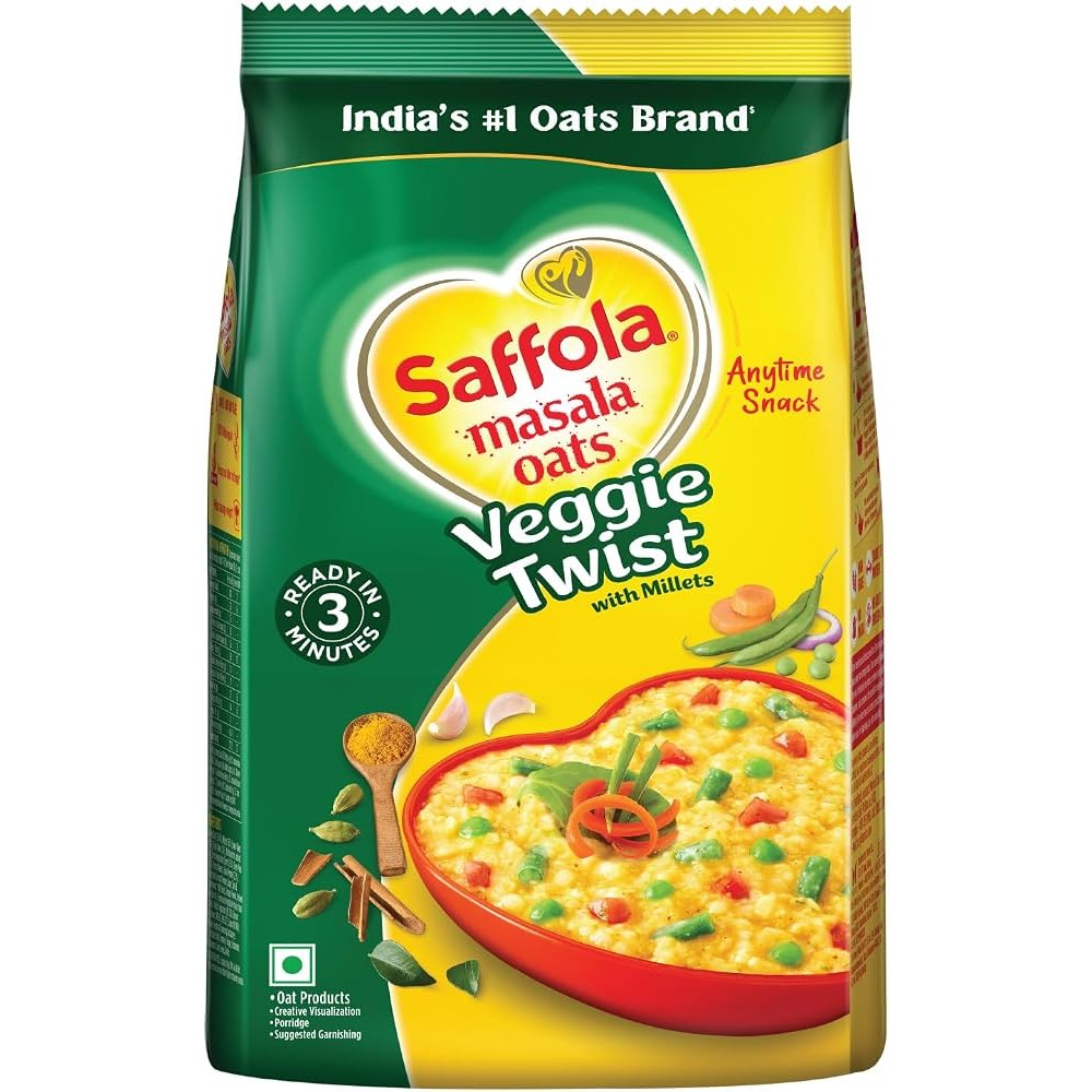 SAFFOLA VEGGIE TWIST MASALA OAT 0.88 Lbs