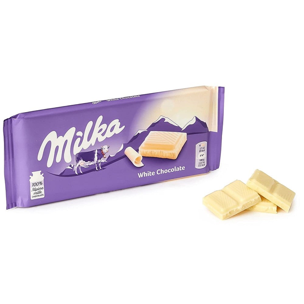 MILKA BUBBLY WHITE CHOCO BAR 3.35 OZ
