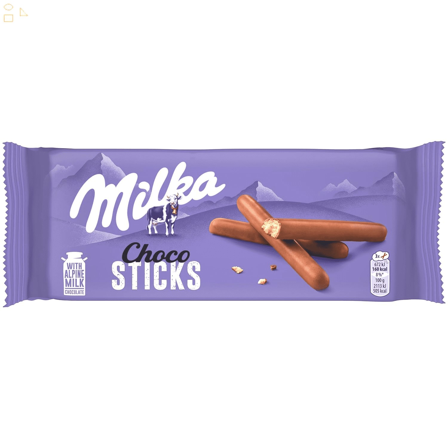 MILKA CHOCO STICKS 112 GM