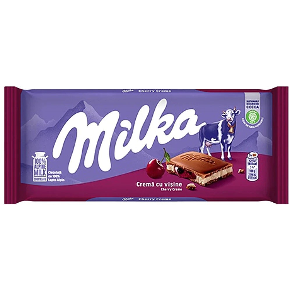MILKA CHERRY CREAM 100 GM