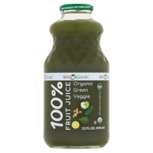 BEN ORGANIC GREEN VEGGIE 32 FLOZ