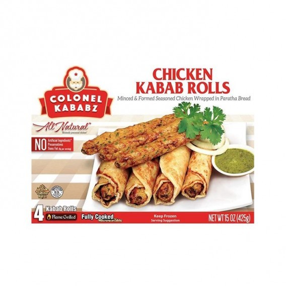 COLONEL CHICKEN KABAB ROLLS 4 PCS