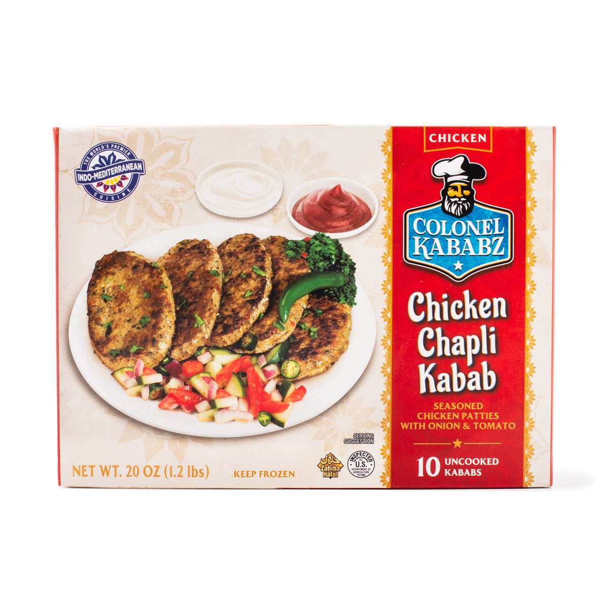 COLONEL KABABZ CHICKEN CHAPLI KABAB 565 GM