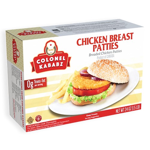 COLONEL KABABZ Chick Breast Patties 6 PCS 6 PCS