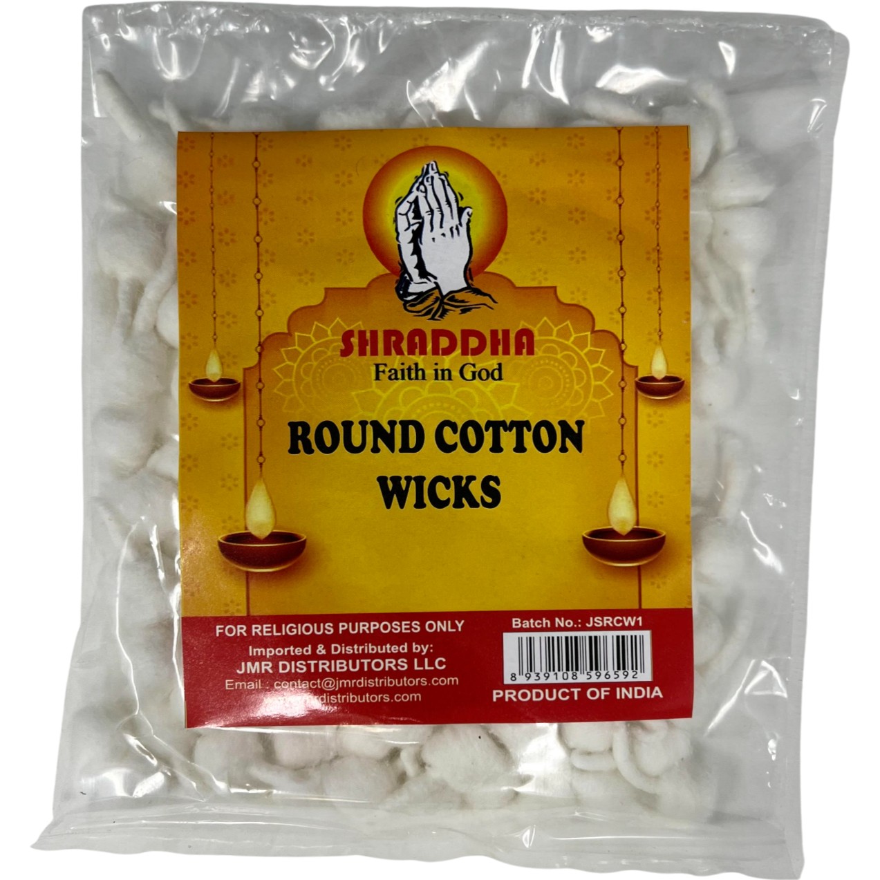Shraddha Round Cotton Wicks 19 GM