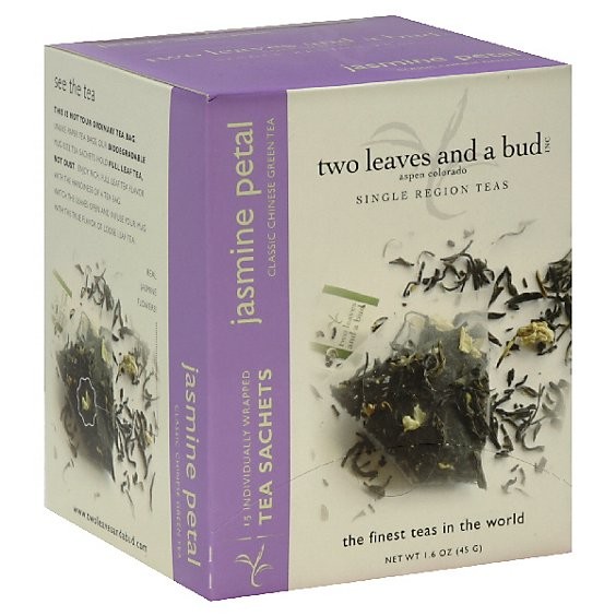 Two Leaves And A Bud:Classic Green Tea, Chinese, Jasmine Petal 15 Each
