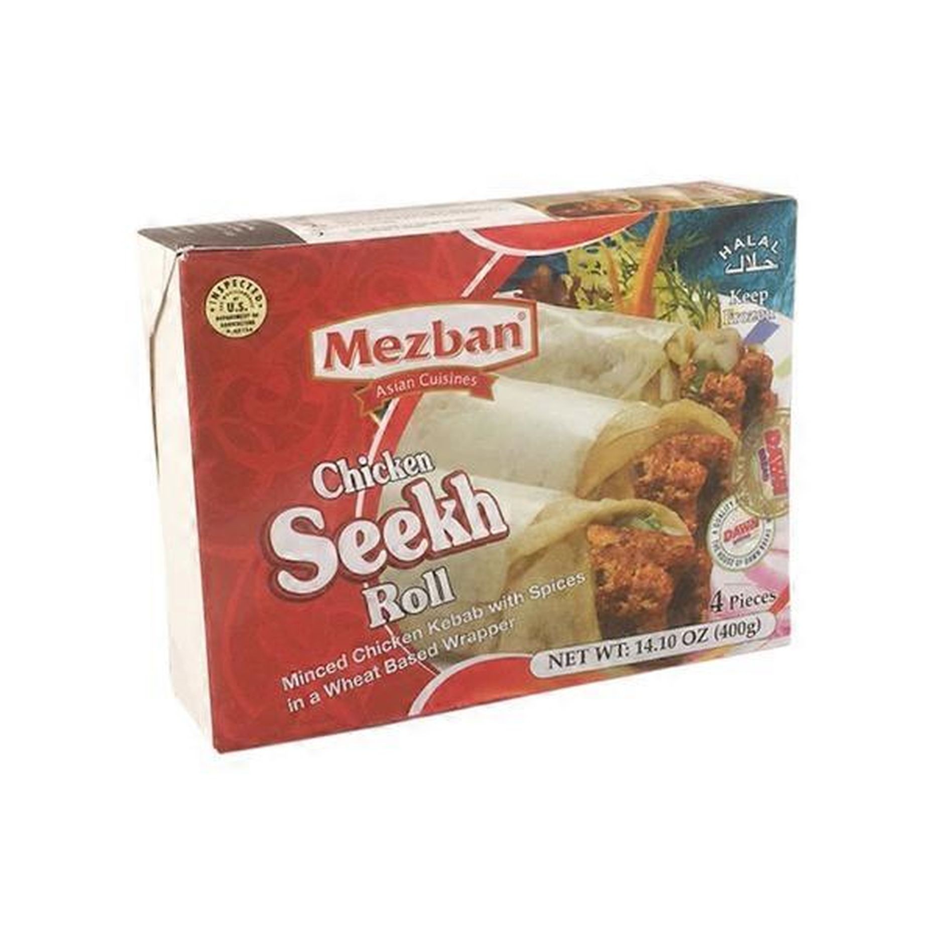 MEZBAN CHICKEN SEEKH ROLL 400 GM