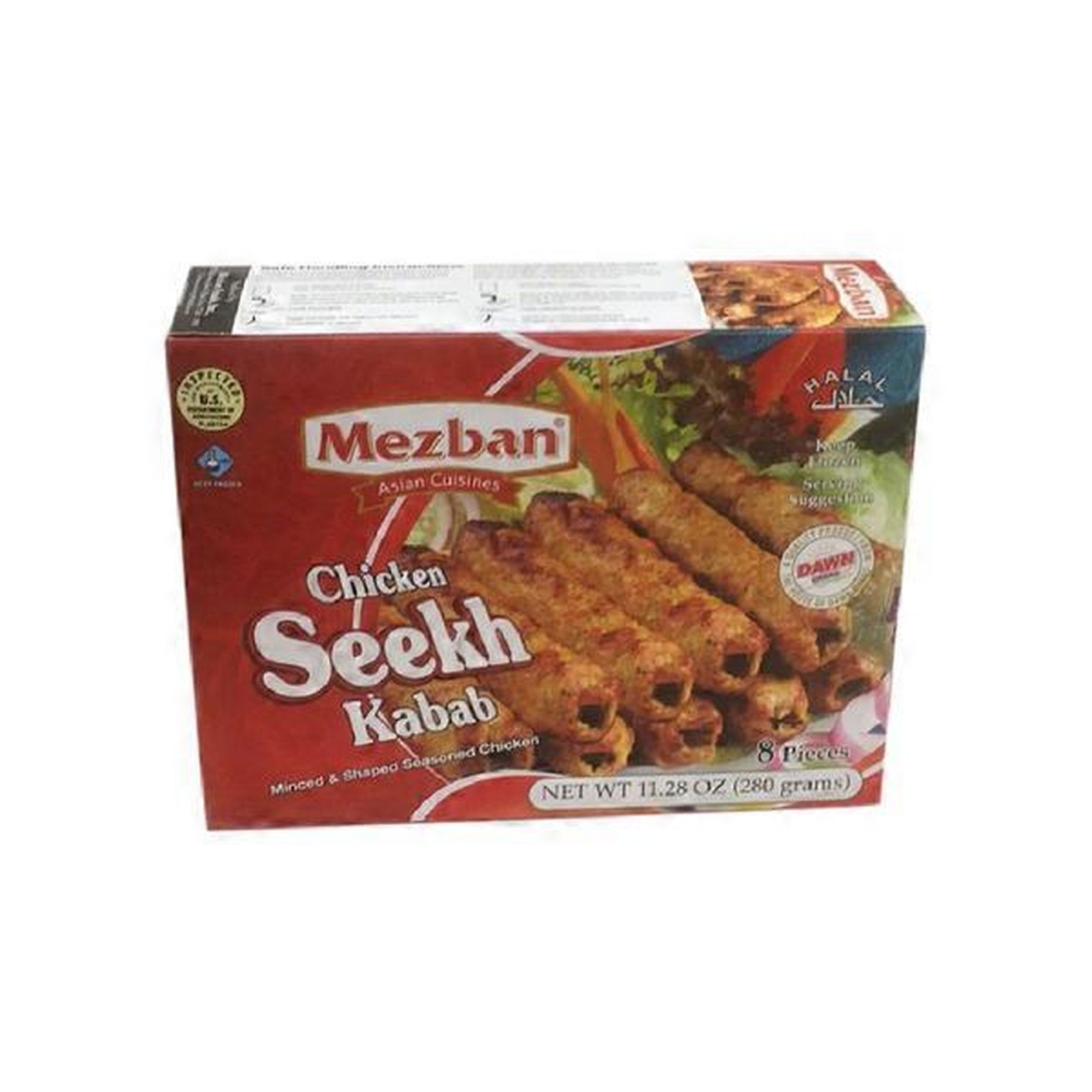 CHICKEN SEEKH KABAB MEZBAN 280 GM