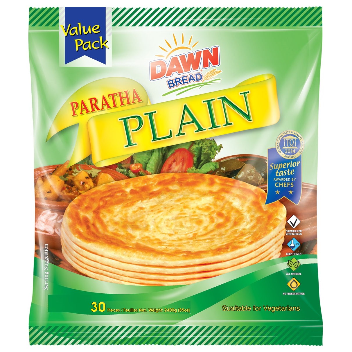 DAWN PARATHA PLAIN BULK VALUE PACK 2400 GM