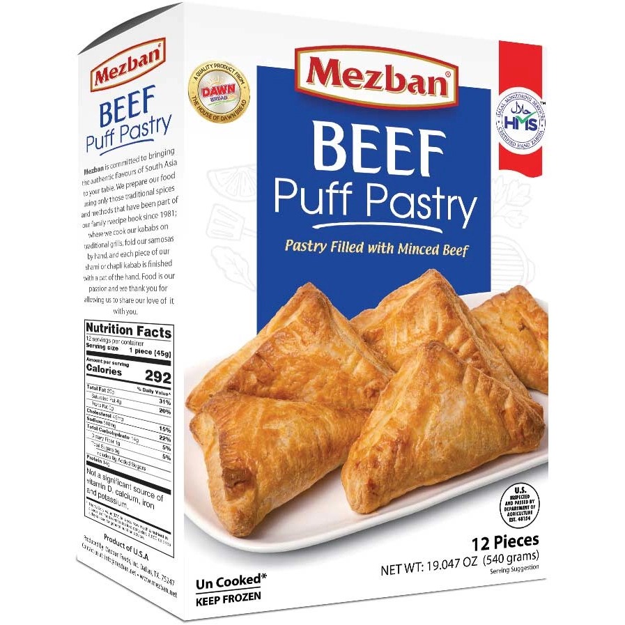 MEZBAN BEEF PASTRY 540 GM