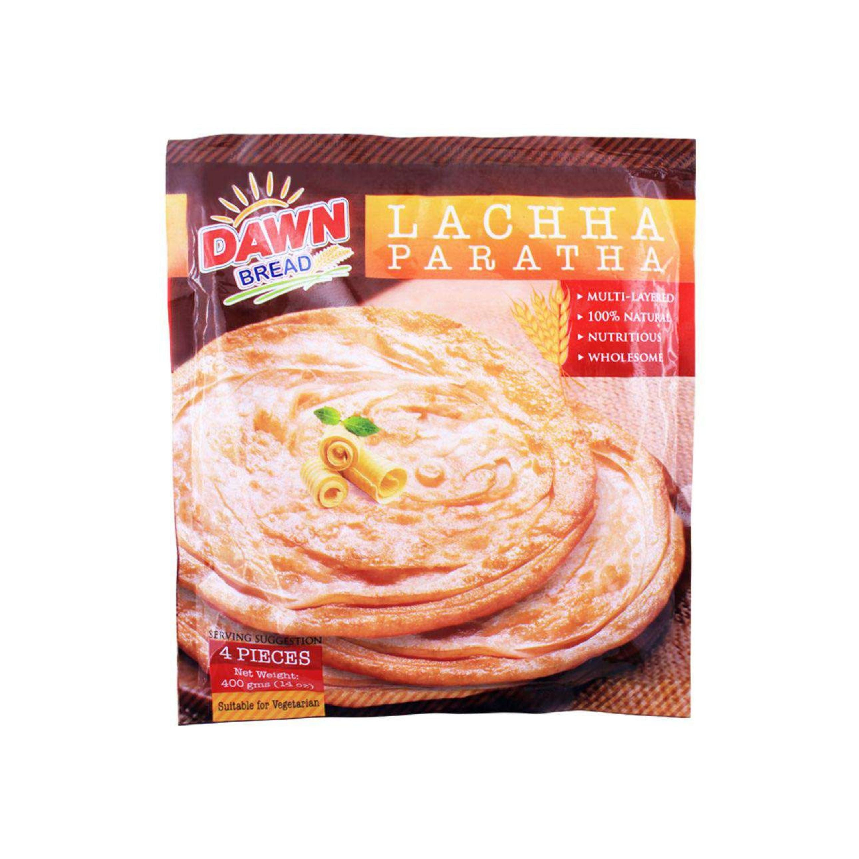 DAWN WHOLE WHEAT LACHHA PARATHA 400 GM