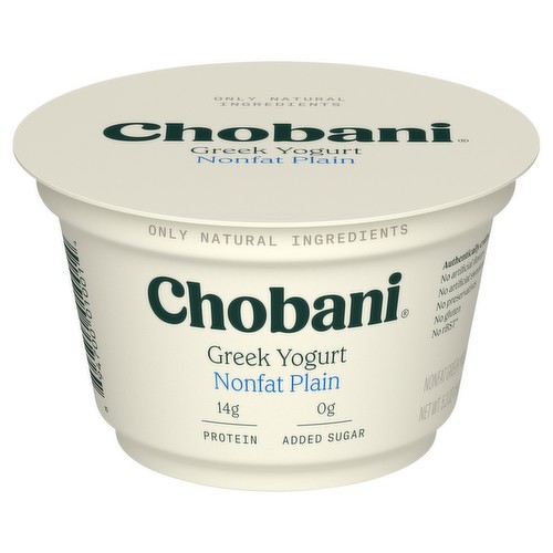 CHOBANI GREEK YOGURT FAT FREE 6 OZ