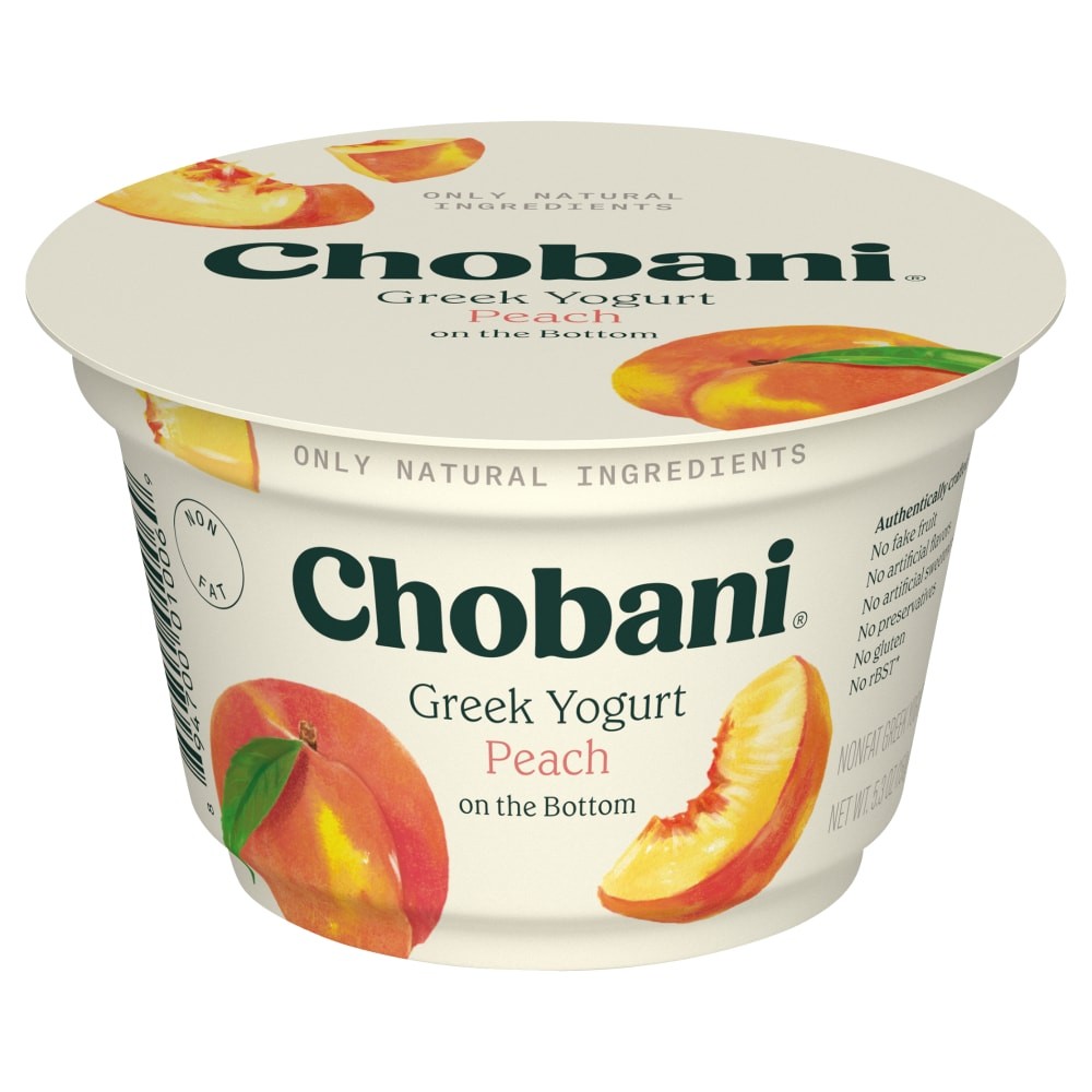 CHOBANI GREEK YOGURT PEACH NONFAT 150 GM