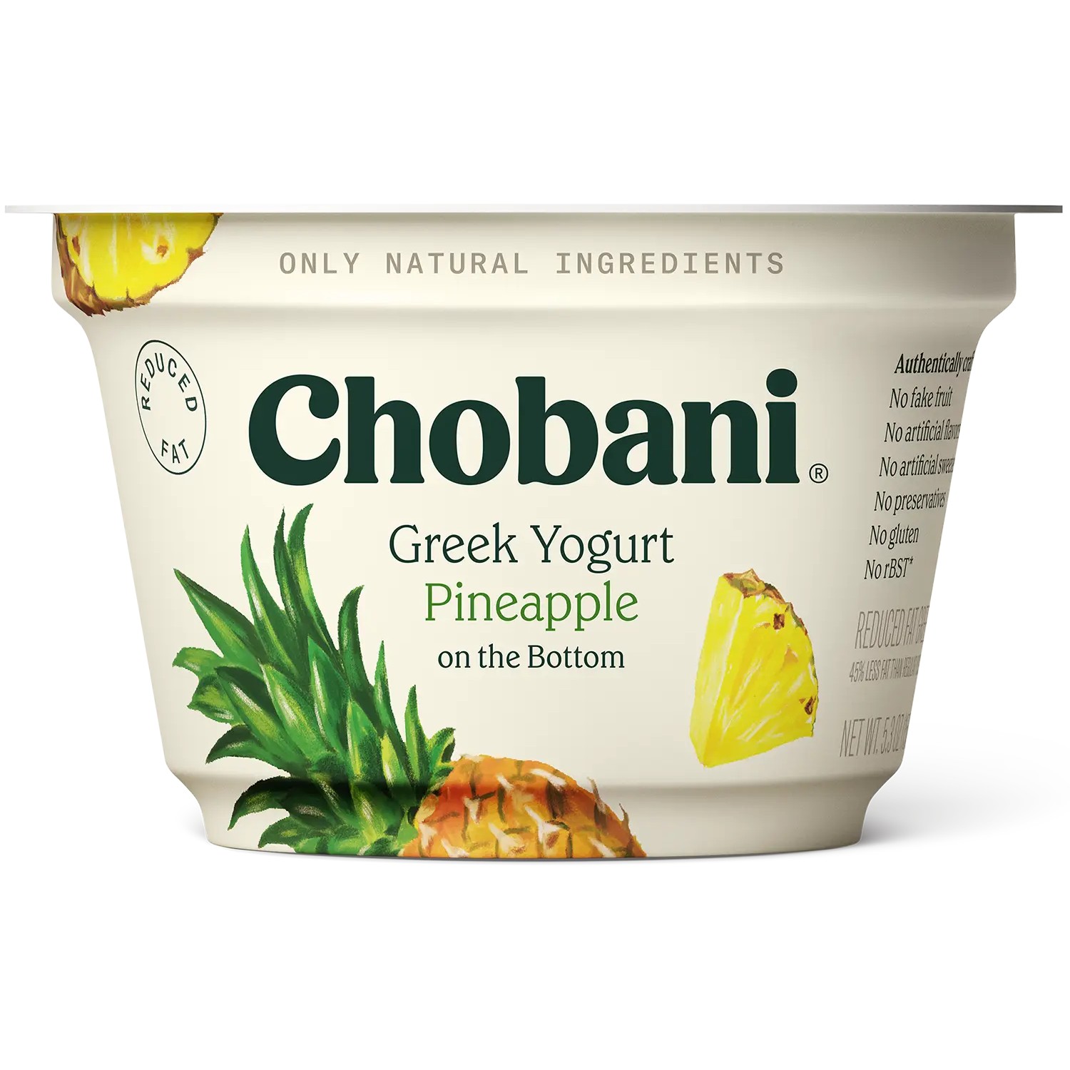 CHOBANI GREEK YOGURT PINEAPPLE 150 GM