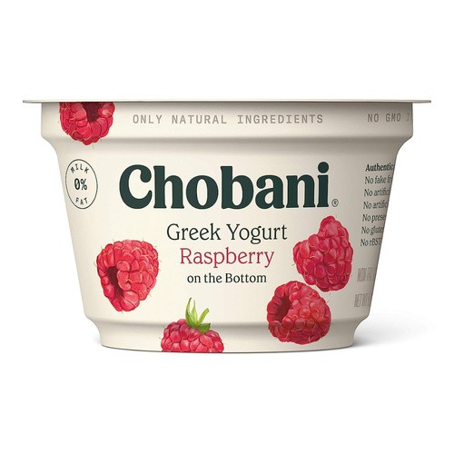 CHOBANI GREEK YOGURT RASPBERRY 5.3 OZ