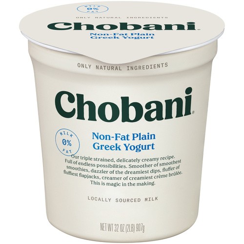 CHOBANI FF GREEK YOGURT PLAIN 32 OZ