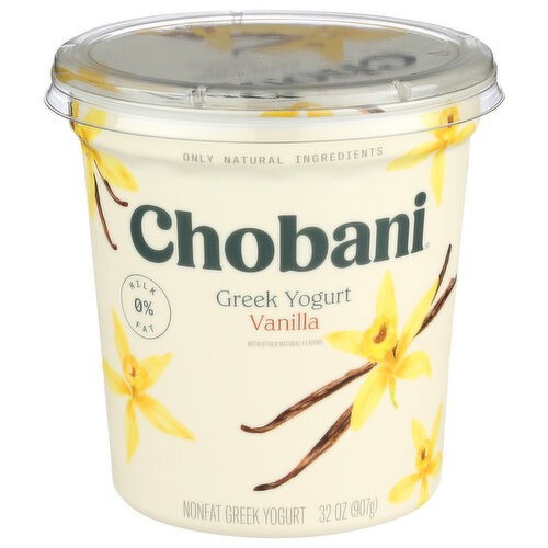 CHOBANI FF GREEK YOGURT VANILLA          32 OZ