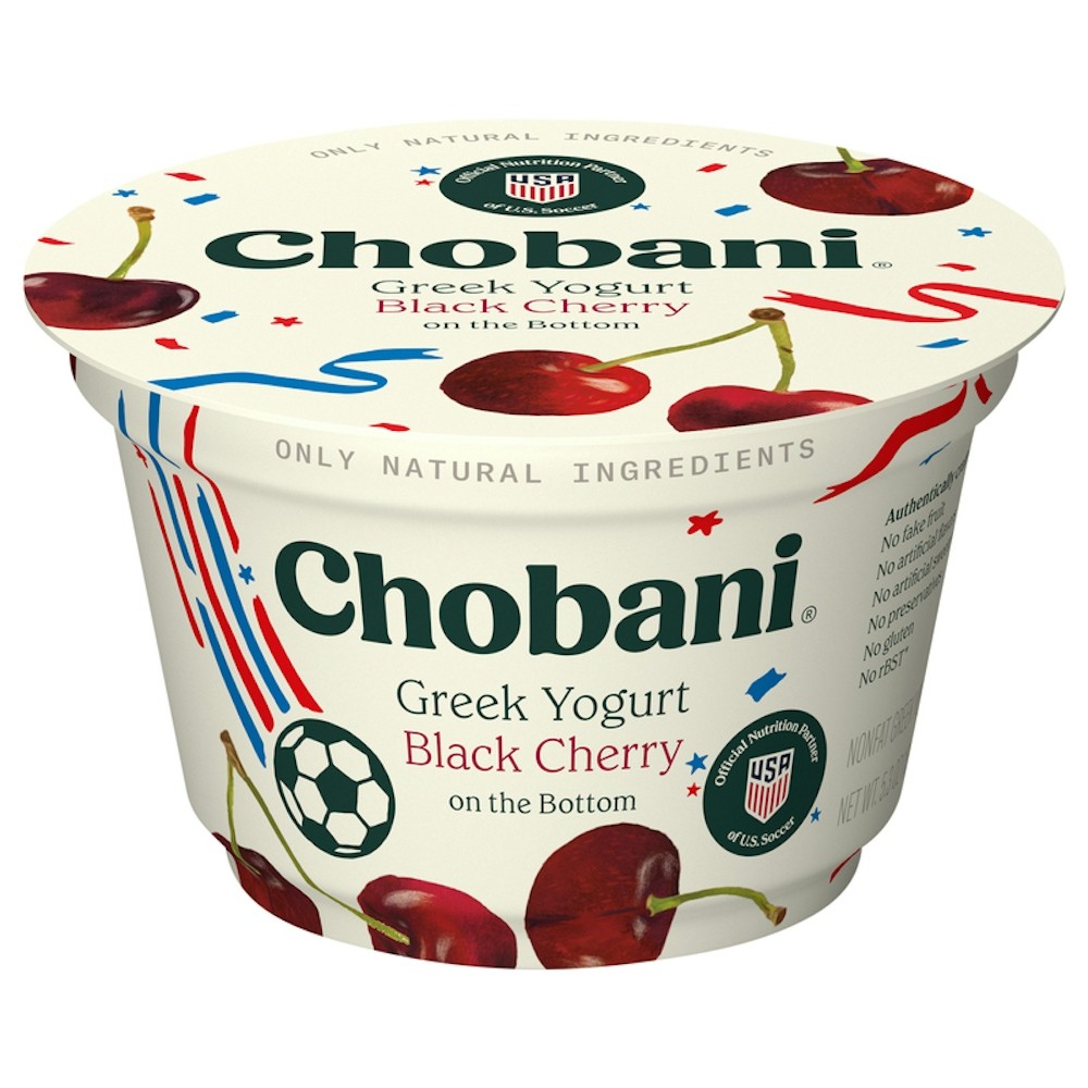 CHOBANI FAT FREE GREEK BLACK CHERRY      5.3 OZ