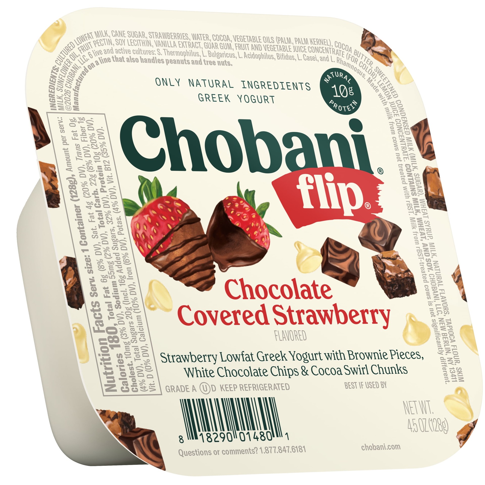 CHOBANI FLIP CHOCOLATE COVERED STRAWBERRY 4.5 OZ