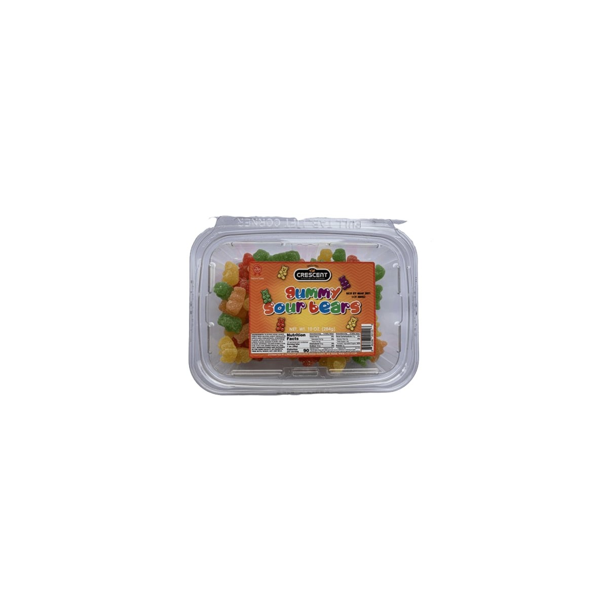 Crescent Gummy Sour Bears 10 OZ
