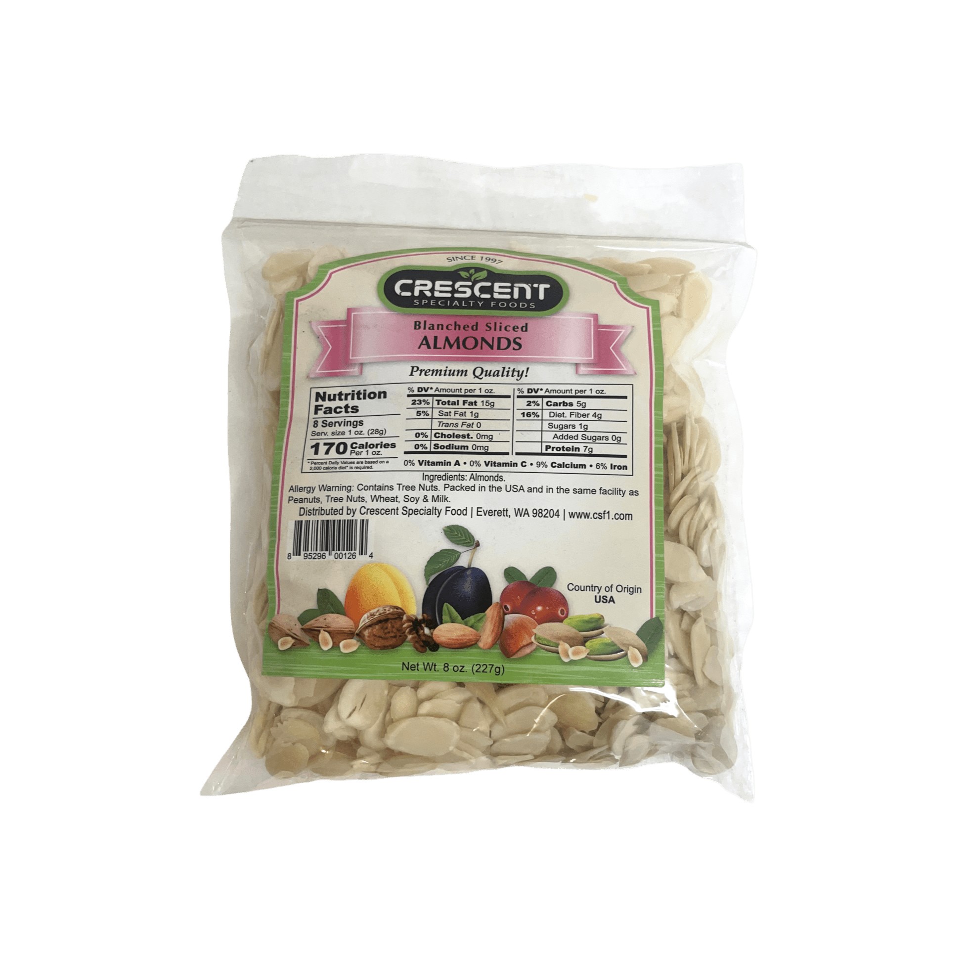 Crescent Sliced Almond 8 OZ
