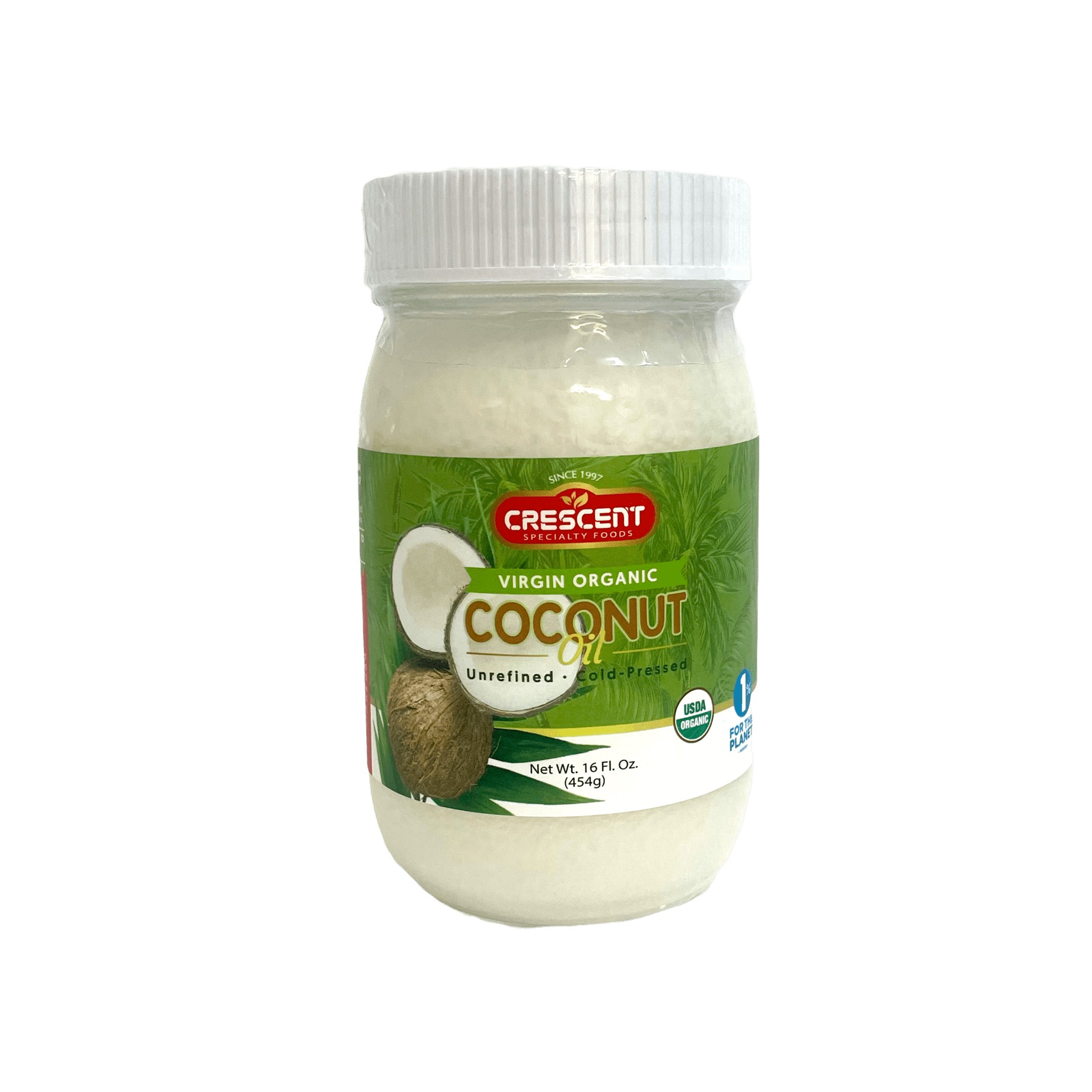 Crescent Organic Unscented Coconut Oil 1 LBS