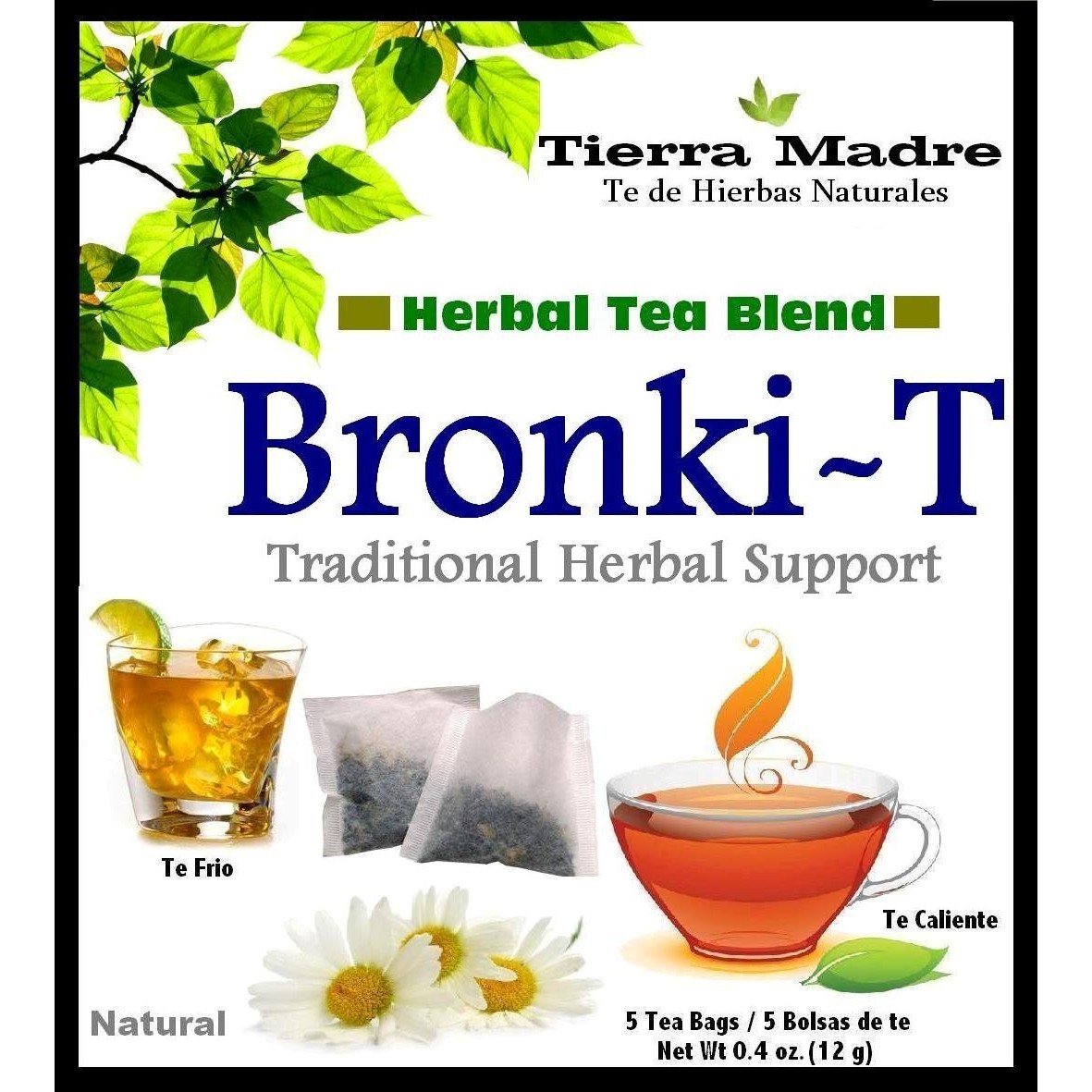 Tierra Madre Bronkit Tea Tradiconal Herbal Support   10 PACK
