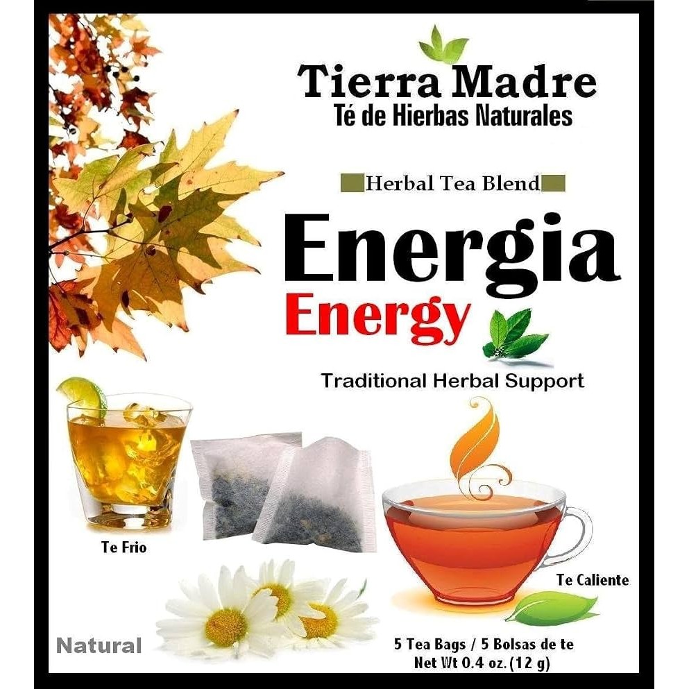Tierra Madre Energy Tea Tradiconal Herbal Support 10 PACK
