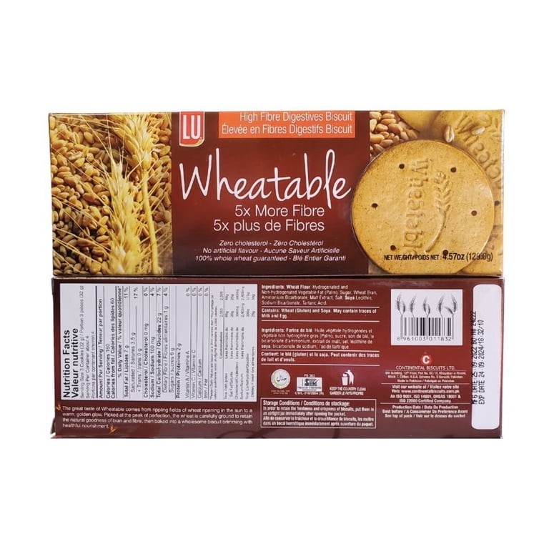 LU WHEATABLE BISCUIT 129 GM