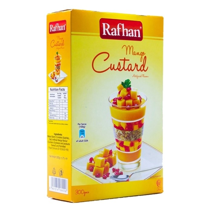 RAHFAN CUSTARD POWDER MANGO 300 GM