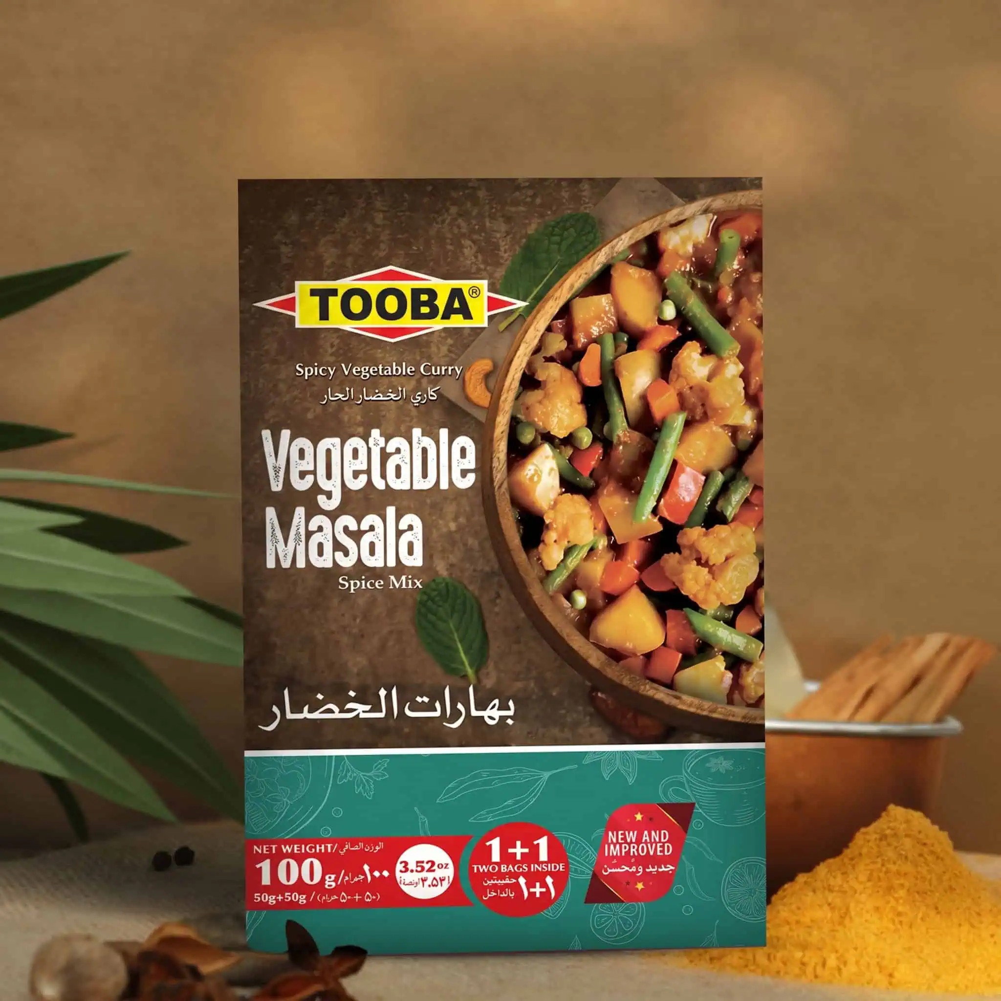 TOOBA VEGETABLE MASALA 100 GM
