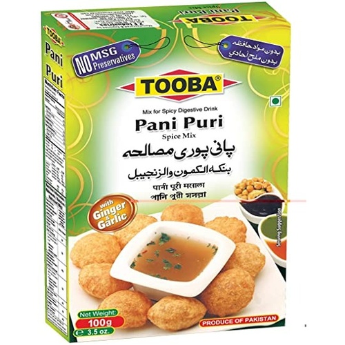 Tooba Pani Puri Masal 100 GM